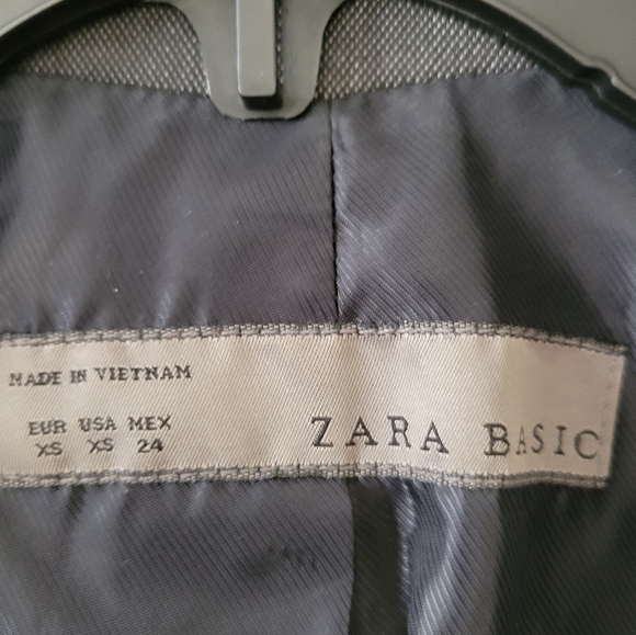 Zara One Button Grey Blazer XS - Picture 7 of 10